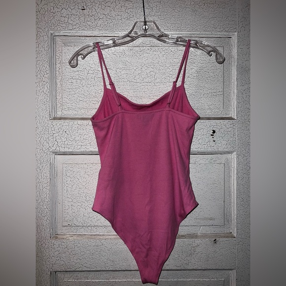 Pink Ribbed Bodysuit - Picture 5 of 5